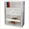 White color tambour door cabinets