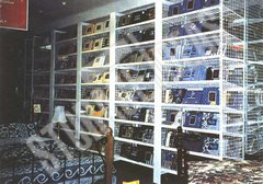 Adjustable shelving storage racks for product storage