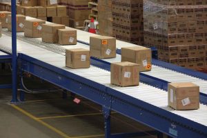 Roller conveyor system for warehouse order picking in Sydney